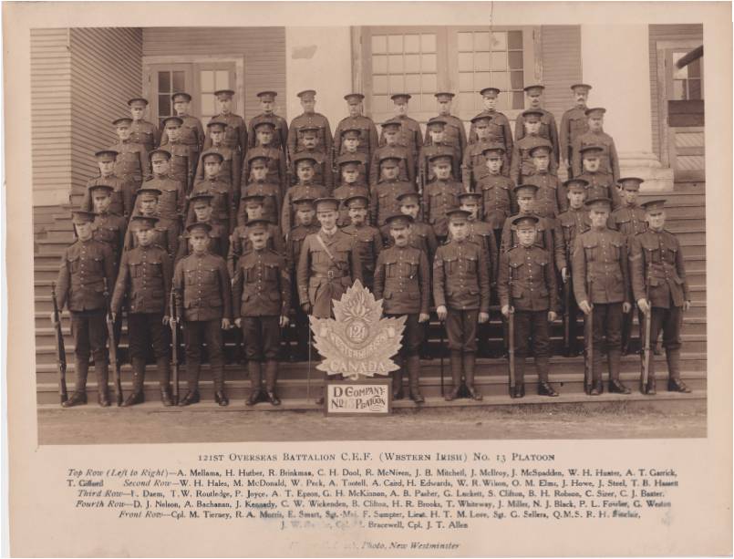 Louis Daem with the 121st Battalion